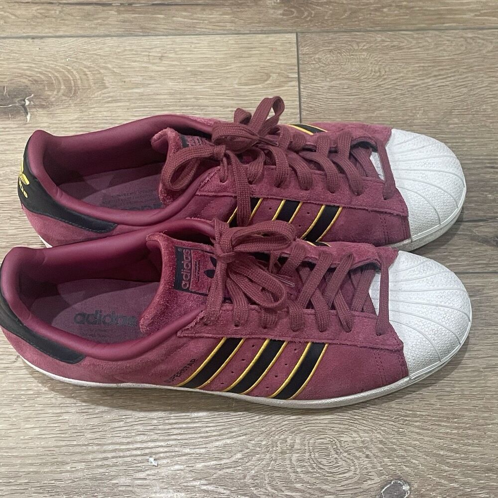 adidas Campus KZK Wiz Limited Men’s 13 Suede Cardinal/Black/Gold G1807.1 - Picture 3 of 5